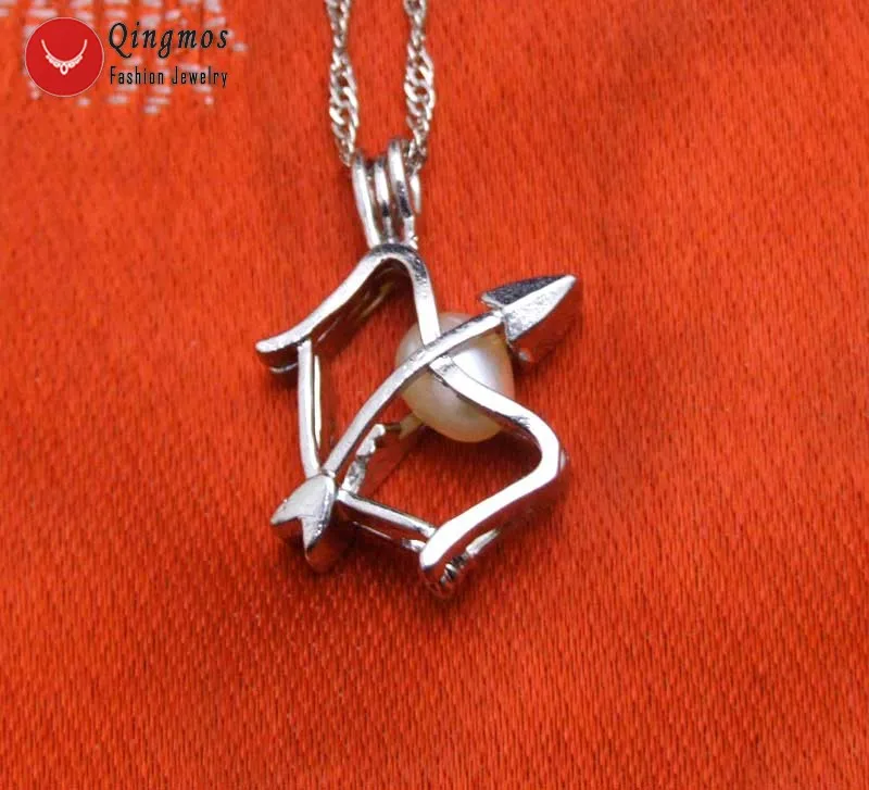 

Qingmos Constellation Gift Sagittarius One Box Wish Pearl Pendant Chokers Necklace for Women & Oyster Love Pearl Necklace-w3640
