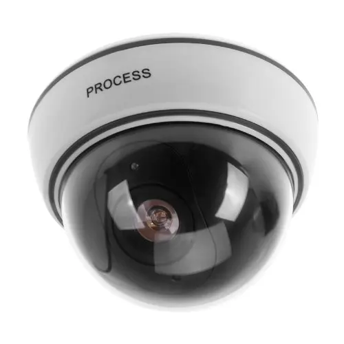 4 x Camara Manikin Security Cameras Dummy Simulated Camera with Blinking LED Flashlight White Black | Безопасность и защита
