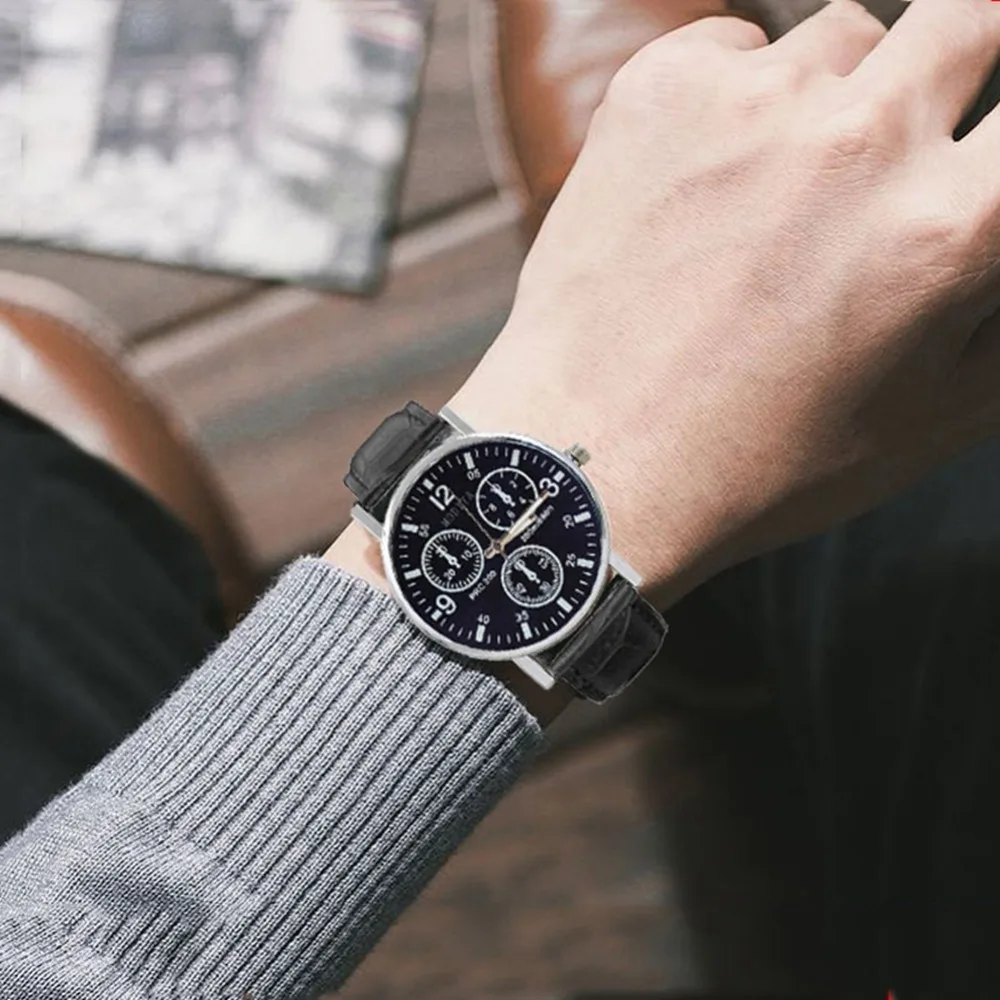 Current Design Leather Band Watches Men Top Brand Relogio Masculino 2019 New Mens Sports Casual Quartz Wrist M-123 | Наручные часы
