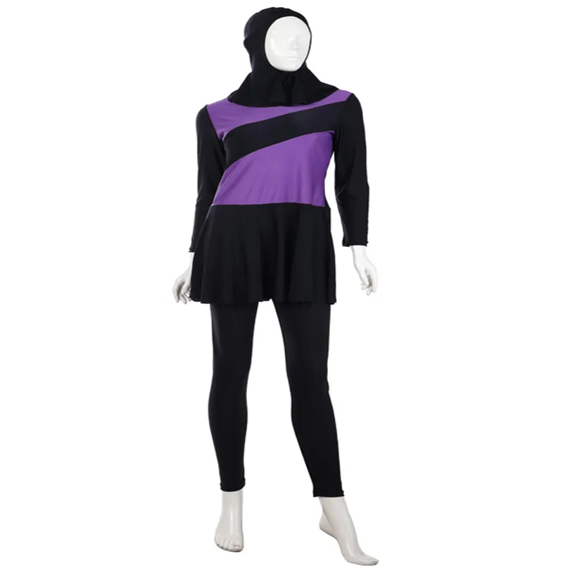 8XL S 3 шт./компл. нейлон и lyca женские мусульманские исламские купальники m l xxl xxxl