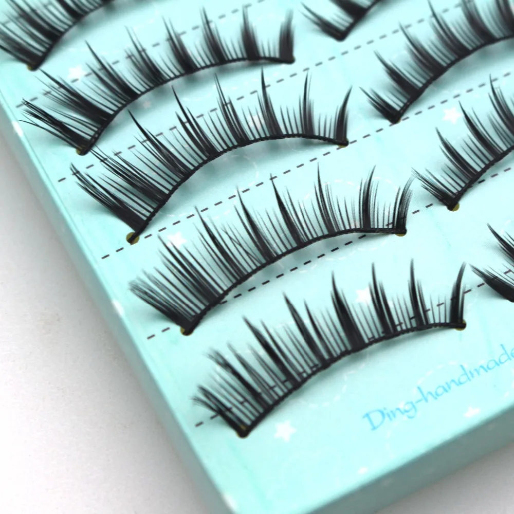 DINGSEN 50 пар lashes Natural Длинные Накладные ресницы тонкие наращивание ресниц макияж
