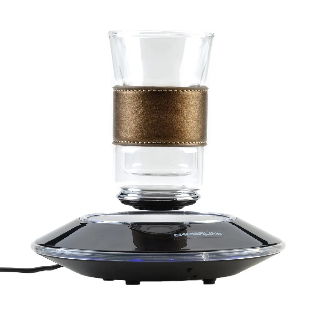 8-LED Superior Maglev Levitation floating Auto Rotating Display Stand Showcase - Black | Украшения и аксессуары
