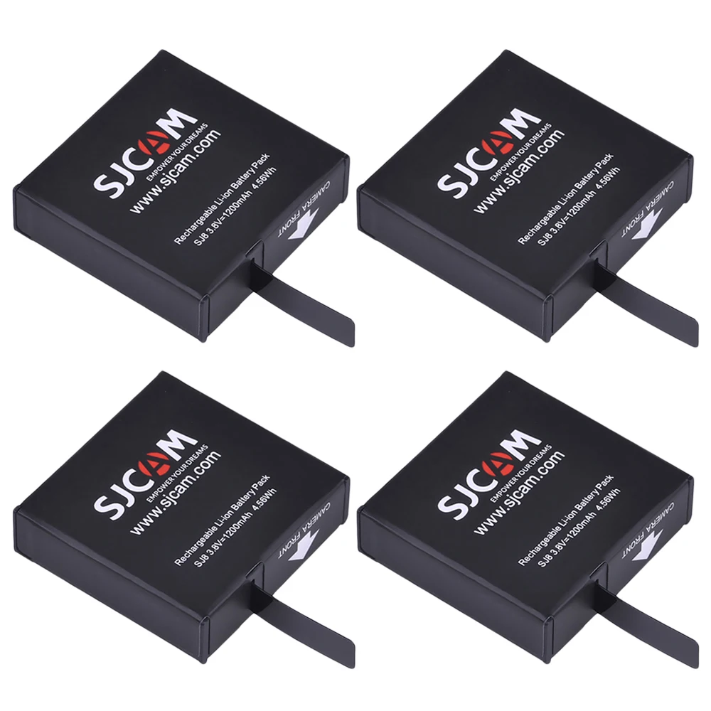 

PowerTrust 4Pcs 1200mAh Original SJ8 Rechargeable Li-ion Battery for SJCAM SJ8 Series Sports Action Camera