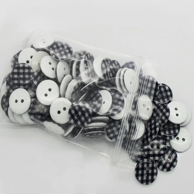50 шт. круглые полимерные швейные кнопки для ткани с плоским основанием кабошоны