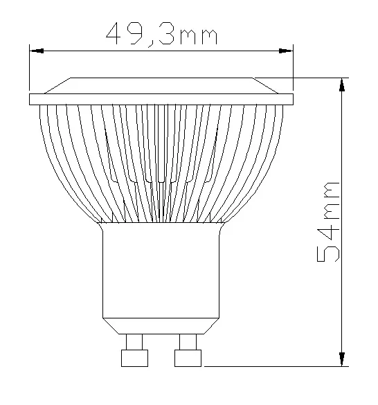 Светодиодная лампа направленного света 50 шт. лампочка с регулируемой яркостью GU10