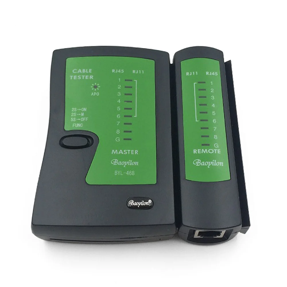 Тестер сетевого кабеля Ethernet RJ45 комплект инструментов портативный детектор