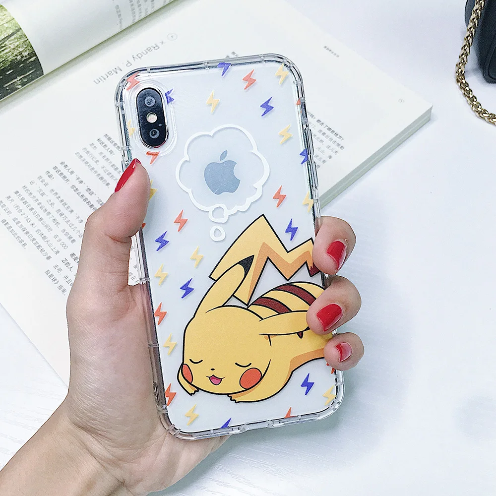 Мультяшный чехол для телефона для iphone X XS Max XR 11 Pro Max милый чехол для iphone 8 7 6 6S Plus Мягкие силиконовые прозрачные чехол