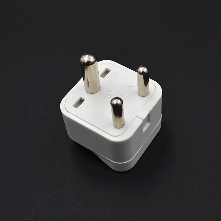 10 шт./лот Универсальный адаптер на белый южноафриканский разъем АУ Великобритания США ЕС в малый южный насадочный розетку переменного тока.
