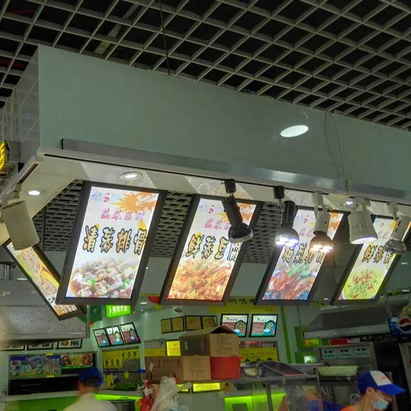 6 шт. тонкая алюминиевая защелкивающаяся рамка Led Меню доска для ресторана