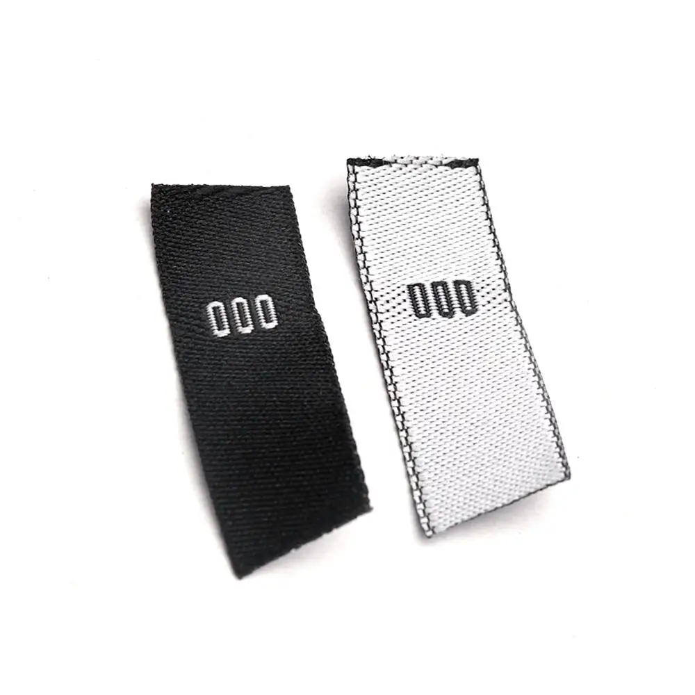 В наличии 1 2x4 см этикетка с этикеткой сатиновая гладкая детская белая базовая