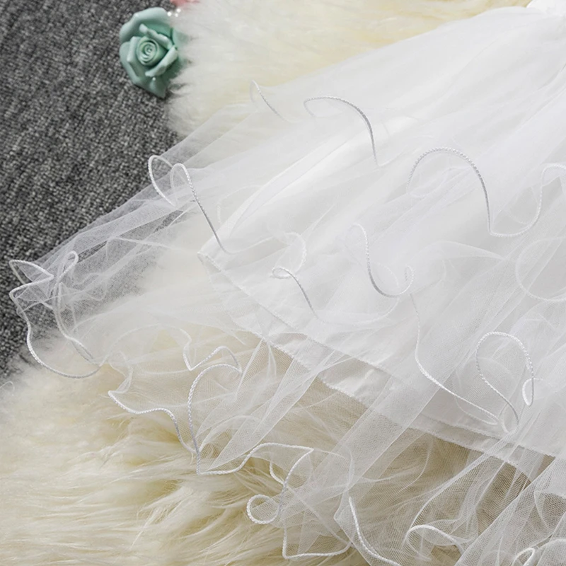 BOTEZAI summer new baby kid girl embroidered lace tutu dress little princess flower wedding party | Детская одежда и обувь