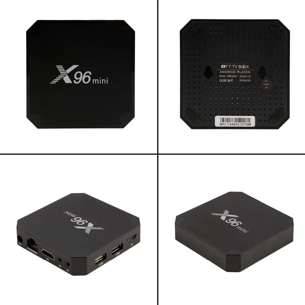 Приставка Смарт-ТВ X96 Mini Android 7 1 2 + 16 ГБ Amlogic S905W 4 ГГц Wi-Fi 4K | Электроника