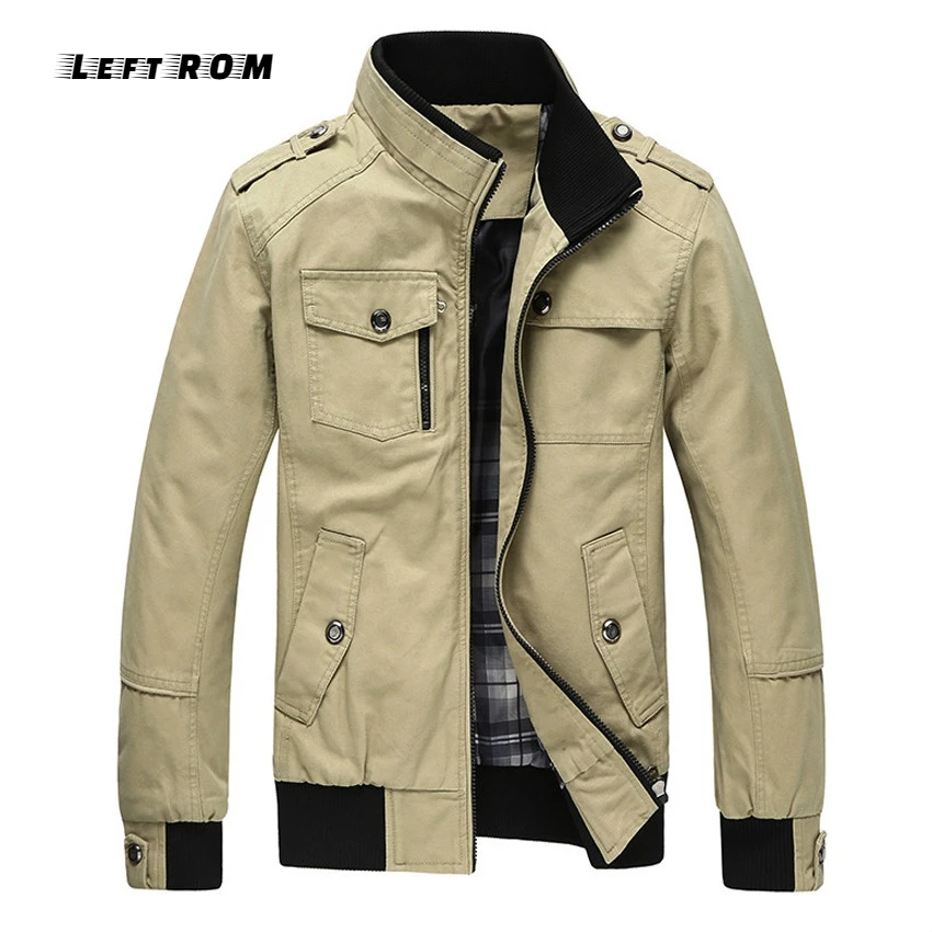 Хит 2019! Новая Весенняя и Осенняя мужская куртка свободного покроя с воротником