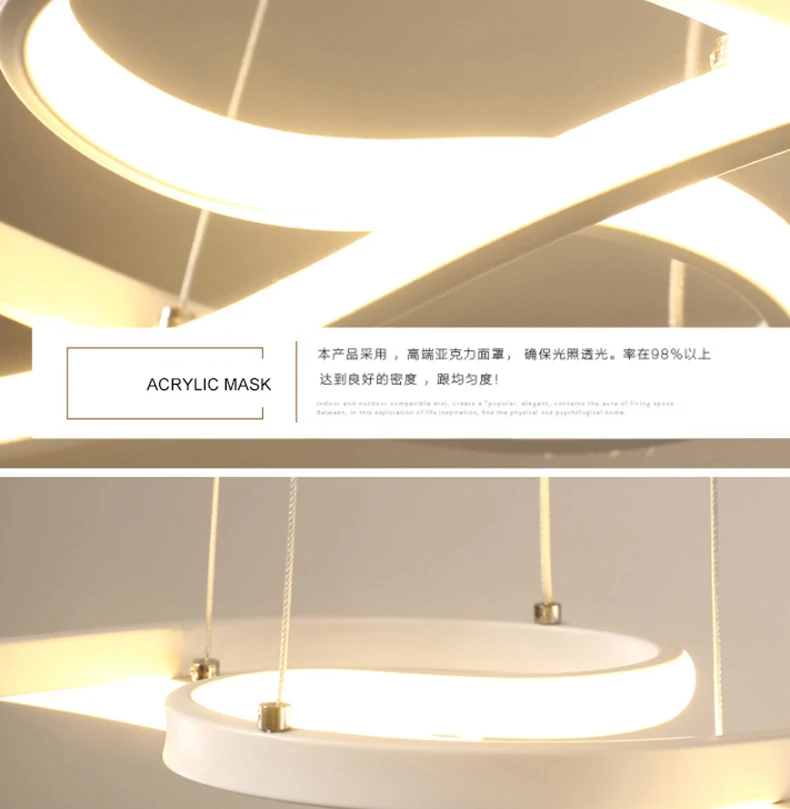 Minimalism DIY Hanging Modern Led Pendant Lights For Dining Room Bar suspension luminaire suspendu Pendant Lamp Lighting Fixture