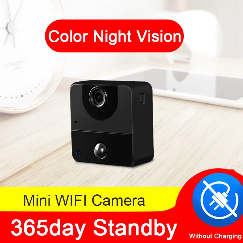Full HD1080P цветное ночное видение беспроводной Wi-Fi удаленный мониторинг мини-камера