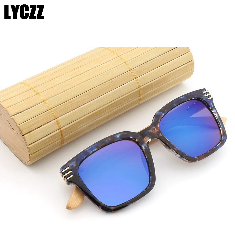 Lyczz высокое качество ручной работы из бамбука солнцезащитные очки оправы