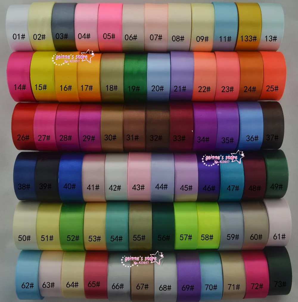 Новое поступление-1-1/2 ''(38 мм) одноцветная атласная лента 25 ярдов/рулон всего 20 рулонов, 500 ярдов/Лот смешанный 20 цветов. 120 цвет для варианта