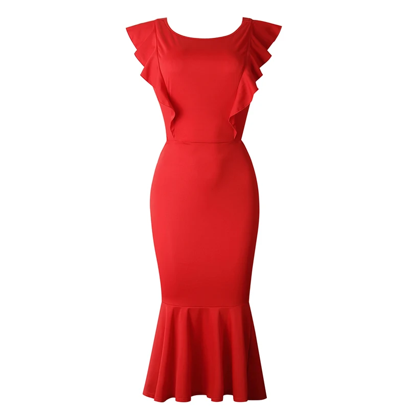 Платье женское вечернее розовое с рукавами воланами|Женские платья| |