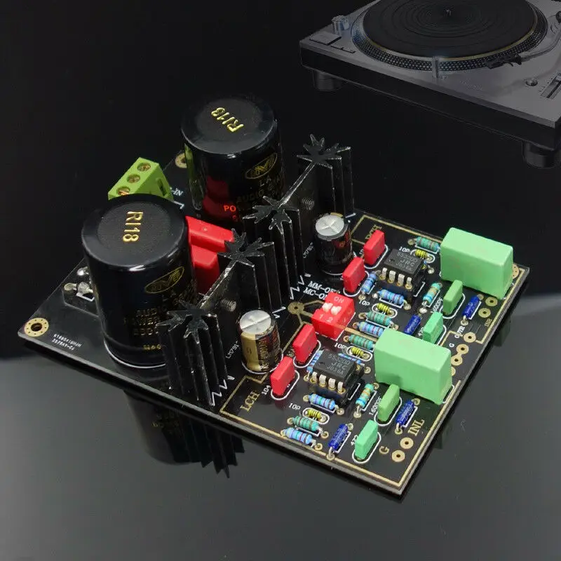 1 шт. Аудио двойной цепи мм/MC Phono Stage HIFI Amp готовой усилитель доска