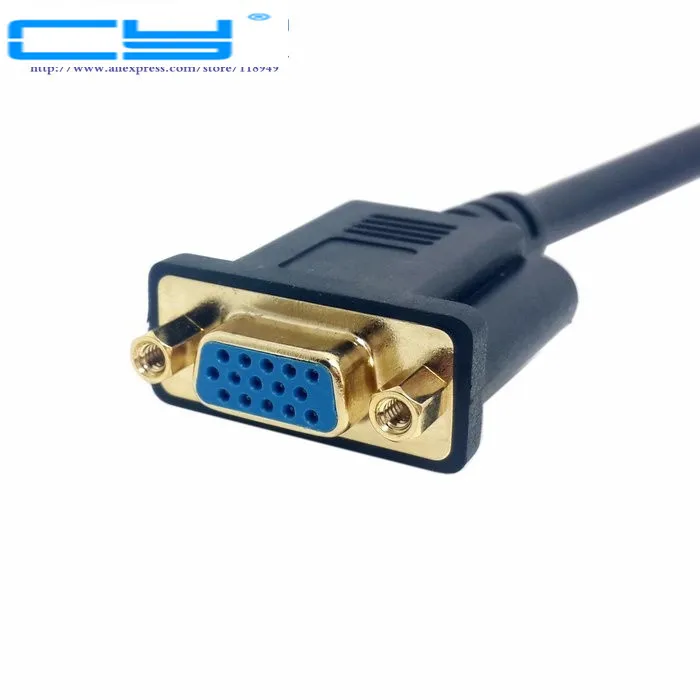 Аналоговый DVI 24 + 5 папа к VGA Женский монитор конвертер адаптер кабель 20 см черный dvi