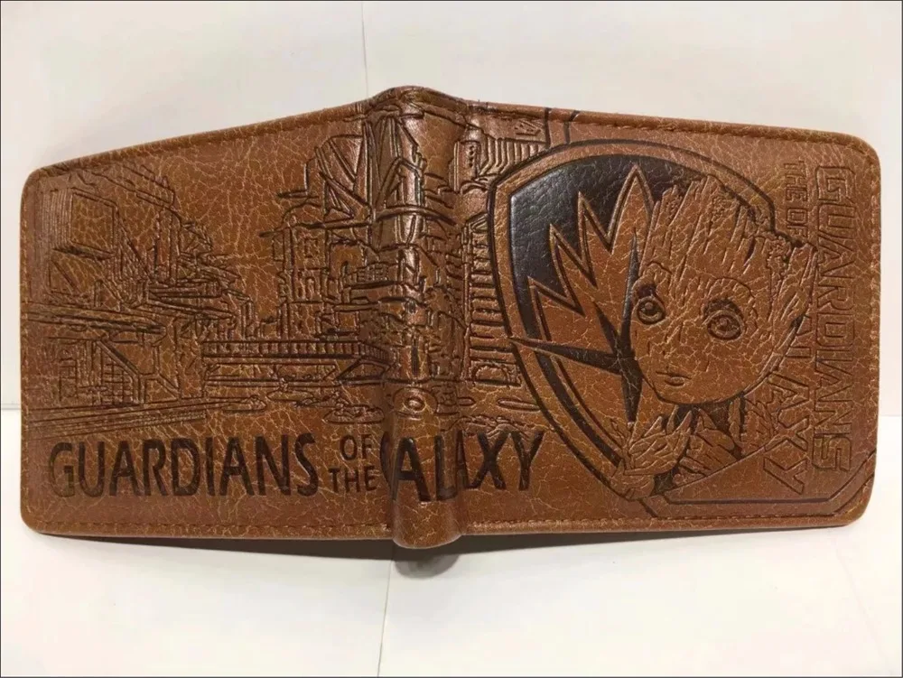 Кошелек guardiers of the Galaxy Groot, новинка, денежные карты, кошелек унисекс, короткий внутренний кошелек из искусственной кожи