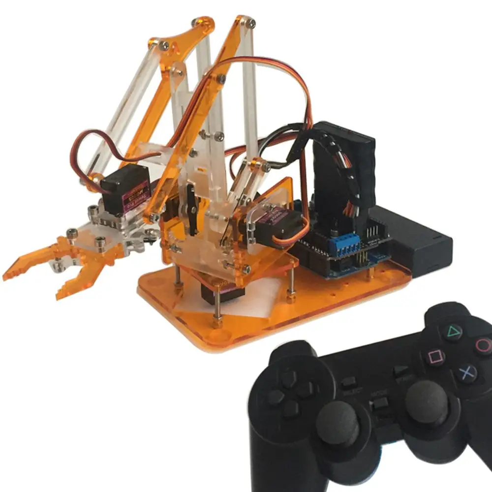 MeArm DIY 4DOF умный RC робот Arm Kit & 9g Servo PS2 Stick 4 степени свободы