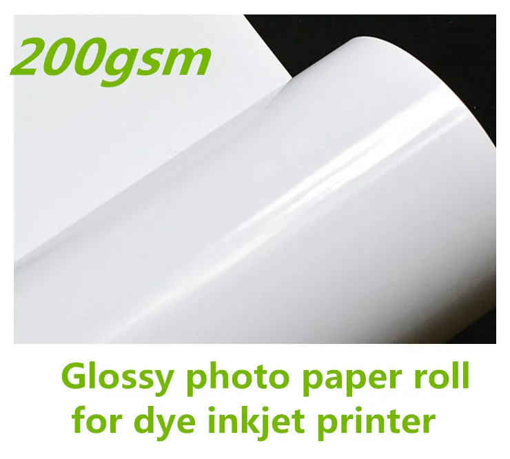 Рулон глянцевой фотобумаги 200 г/м2 Размер A4/24/36/42/50 дюймов|roll roll|rolls photos rollsrolling paper |