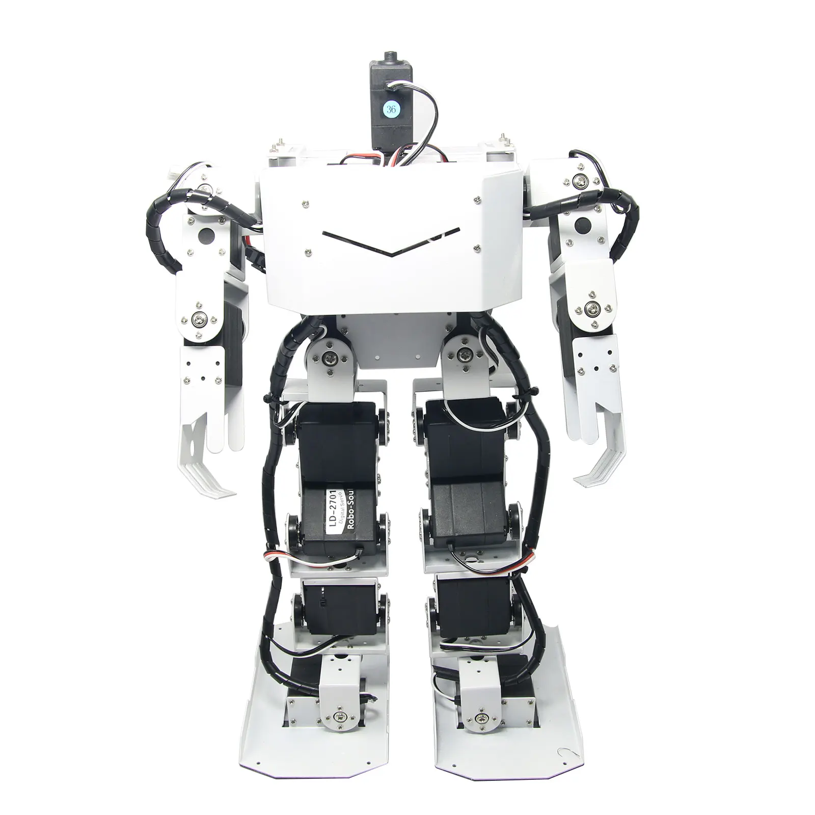 Белый робот Robo Soul H3.0 разбитый с двумя ногами брикет сервоприводом 17 шт.|human robot|biped