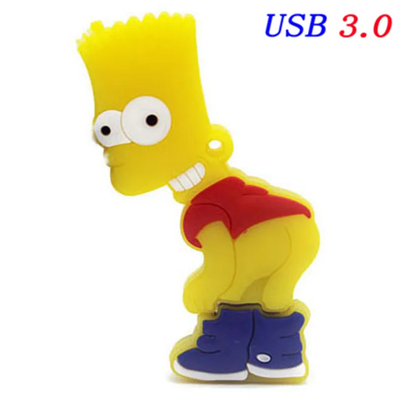 T2 SHANDIAN USB 3,0 Барт Симпсон мышь волк 4 ГБ 8 ГБ 32 ГБ карта памяти U диск Флешка Homer ручка привода USB флеш-накопитель - Цвет: T2