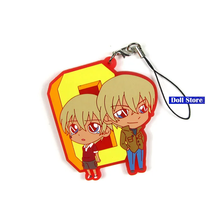 Детектив Конан аниме брелок Джимми Кудо Kaltou малыш Хаттори Sword Ran мури каучуковый