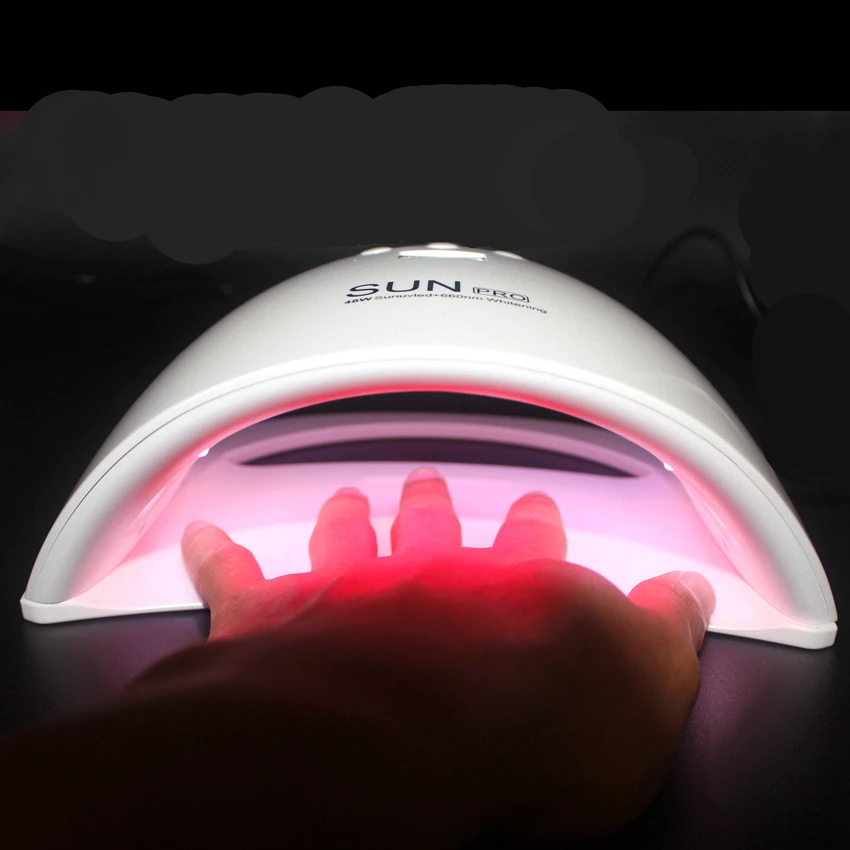 Модернизированный 48 Вт Двойной УФ светильник лампа для сушки гель лака