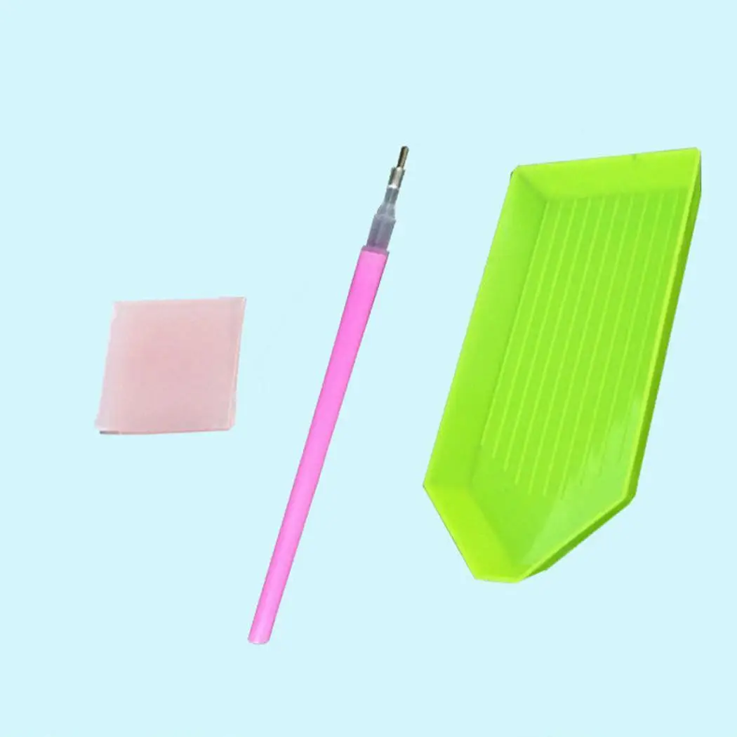 DIY многоцветная бескаркасная палочка дрель крестиком попугай принт
