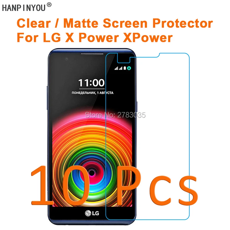 10 шт./лот для LG X Power Xpower K220 5 3 дюйма HD Прозрачная/Антибликовая матовая защитная