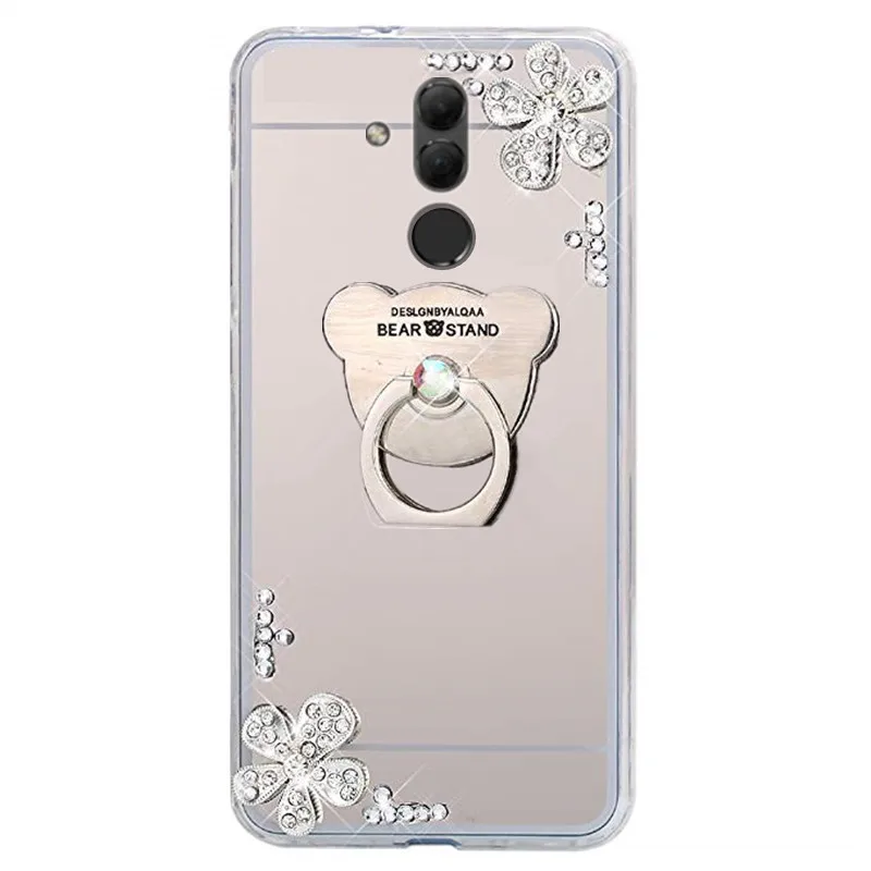 Чехол для Huawei Mate 20 Lite зеркальный чехол TPU держатель телефона 3D Блестящий Pro