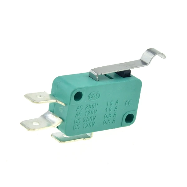 Arc Lever Микро концевые переключатели 16A 250V 125V NO+ NC+ COM 6,3mm 3 штифта SPDT микро переключатель 28 мм 52 мм дуговой роликовый рычаг сенсорный переключатель микропереключатель - Цвет: Arc Lever