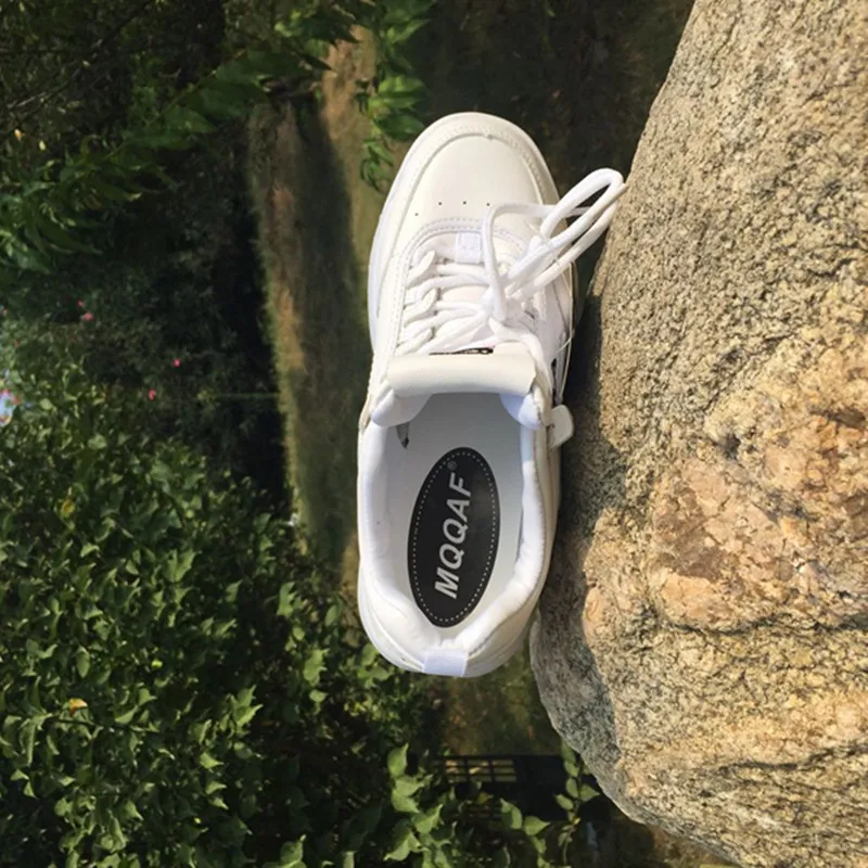 2018 обувь Белая женские модные брендовые кроссовки на платформе в стиле ретро