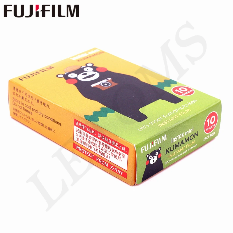 Fujifilm 10 листов Instax Mini KUMAMON медведь kumamoto мгновенная пленка фотобумага для камеры Instax Mini 8 7 s 25 50 s 90 9 SP-1 SP-2