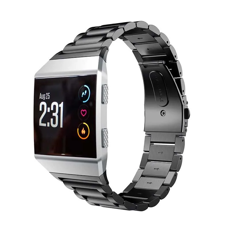 Kobwa ремешок для часов из нержавеющей стали ремешок для Fitbit ionic классический браслет с пряжкой ремешок для fitbit ionic Смарт-часы