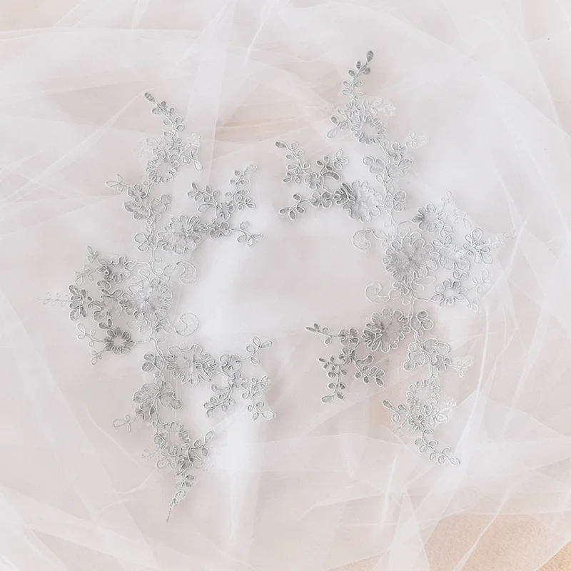 Кружевная Фата для свадебного платья 4 шт./лот цвет слоновой кости розовый