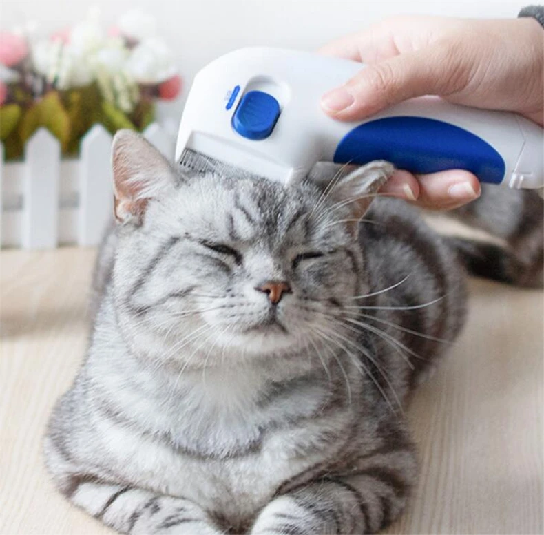 Pet fla Lice скребок для расчески электрическая собака средство от блох щетка анти блох собака Электронная вшей расческа для кошек товары для животных, собак