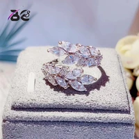 be 8 top new aaa cubic zirconia olive branch shape top quality clear stone finger ring brilliant party accessories r150