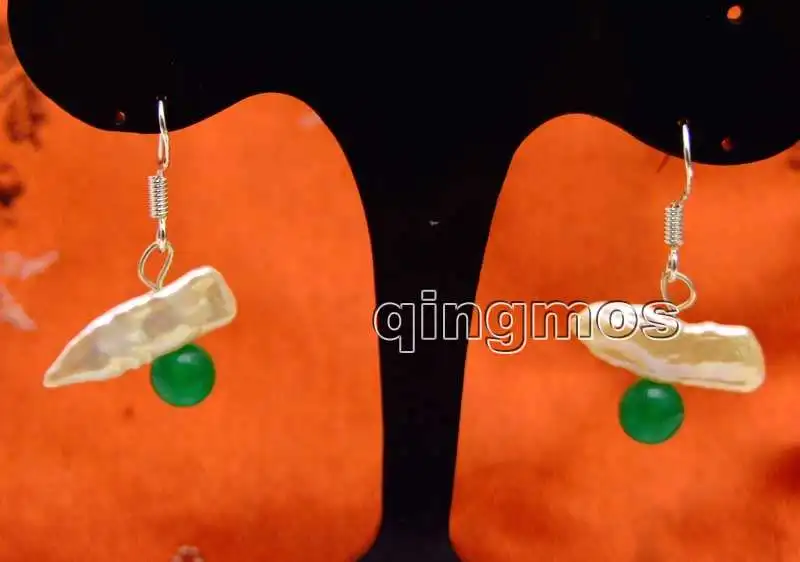 Бусины зеленые розовые пресноводный жемчуг бива и 6 мм 15-25 Круглые Earring-ear467 |