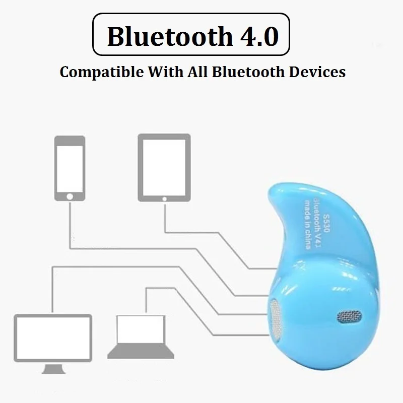 Беспроводные Bluetooth наушники Mini Xiomi гарнитура с микрофоном Универсальные без рук