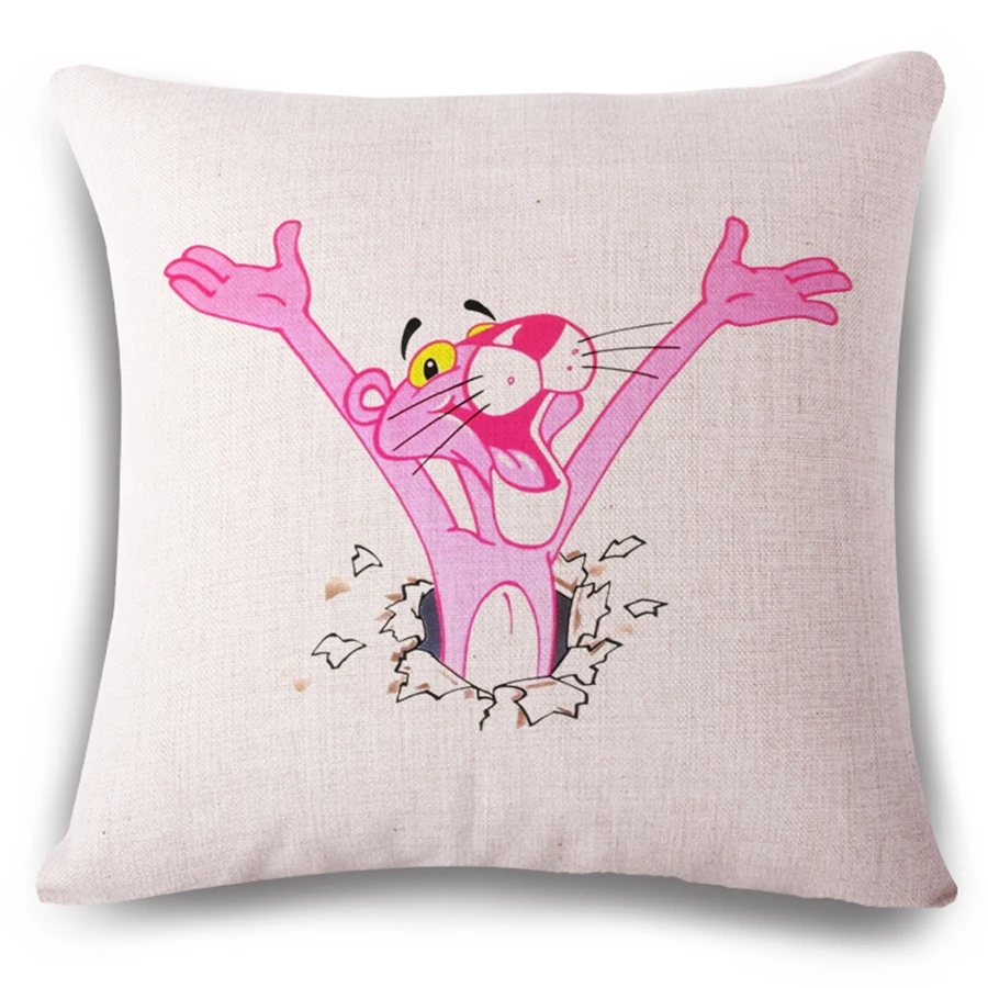 Розовая пантера модный мультяшный чехол для подушки домашний декор диван