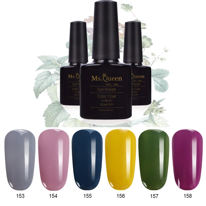 MS queen 10 мл DIY натуральные сухоцветы Фея гель лак для ногтей Цветочный Soak Off Маникюр