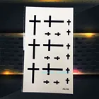 1 шт., Высококачественная перекрестная тату-наклейка для женщин и мужчин
