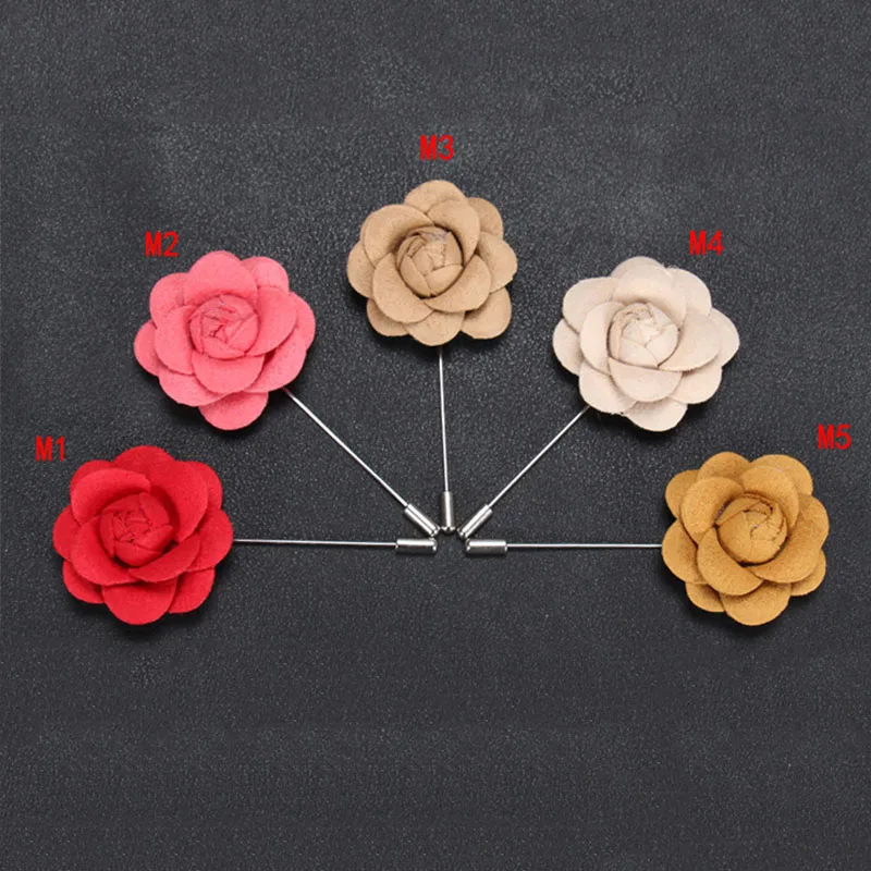 Midger модный мужской костюм Цветочная форма отворот булавка брошь большой цветок