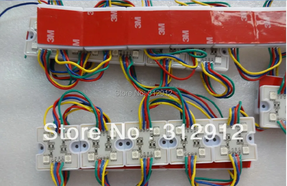 20 шт./подставка 5050 SMD светодиодный модуль rgb 12 в пост. Тока с пластиковым