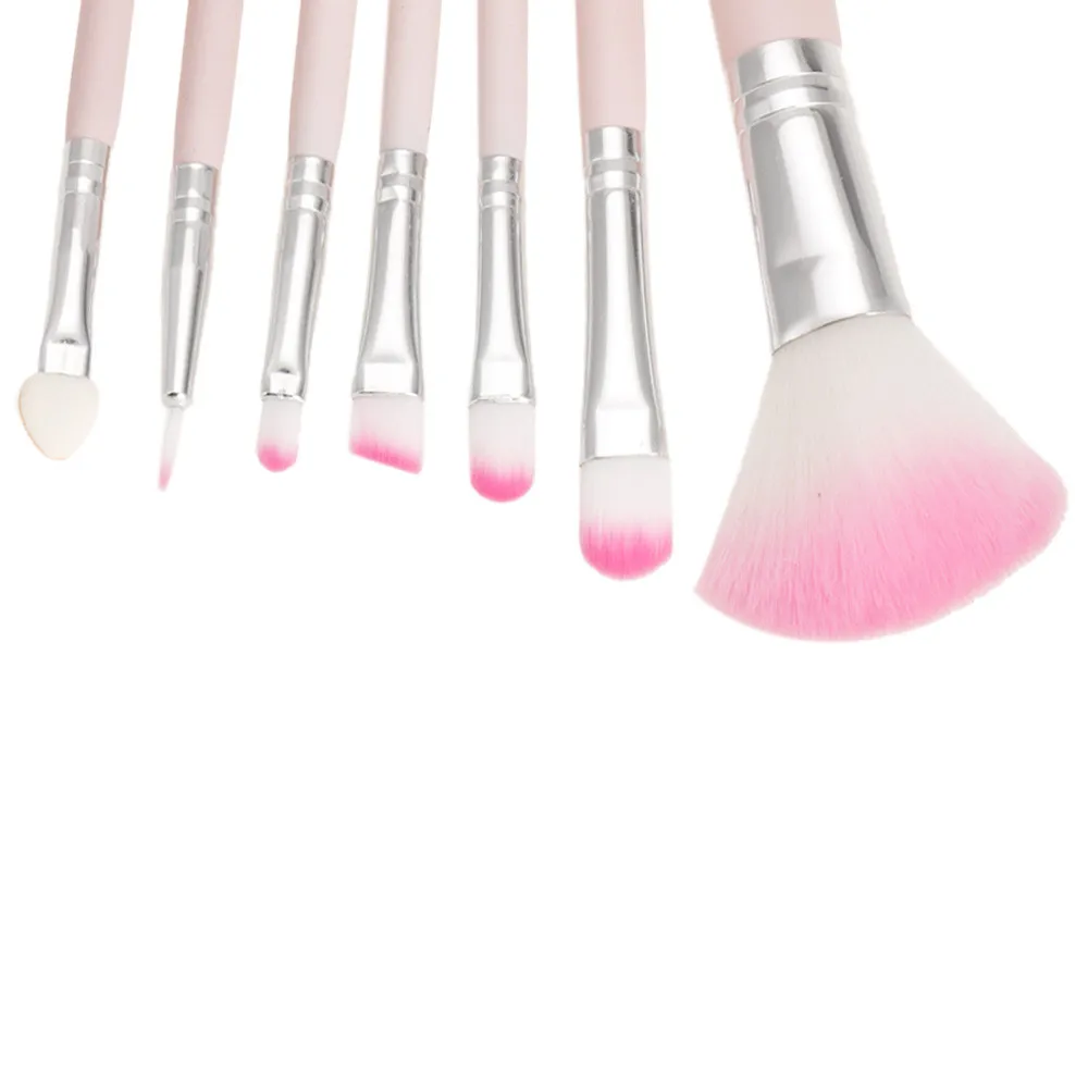 7 шт. Синтетическая Кисть для макияжа Набор kwaste make up beauty румяна Контур основания Пудра Косметика для глаз Губы Макияж Кисть
