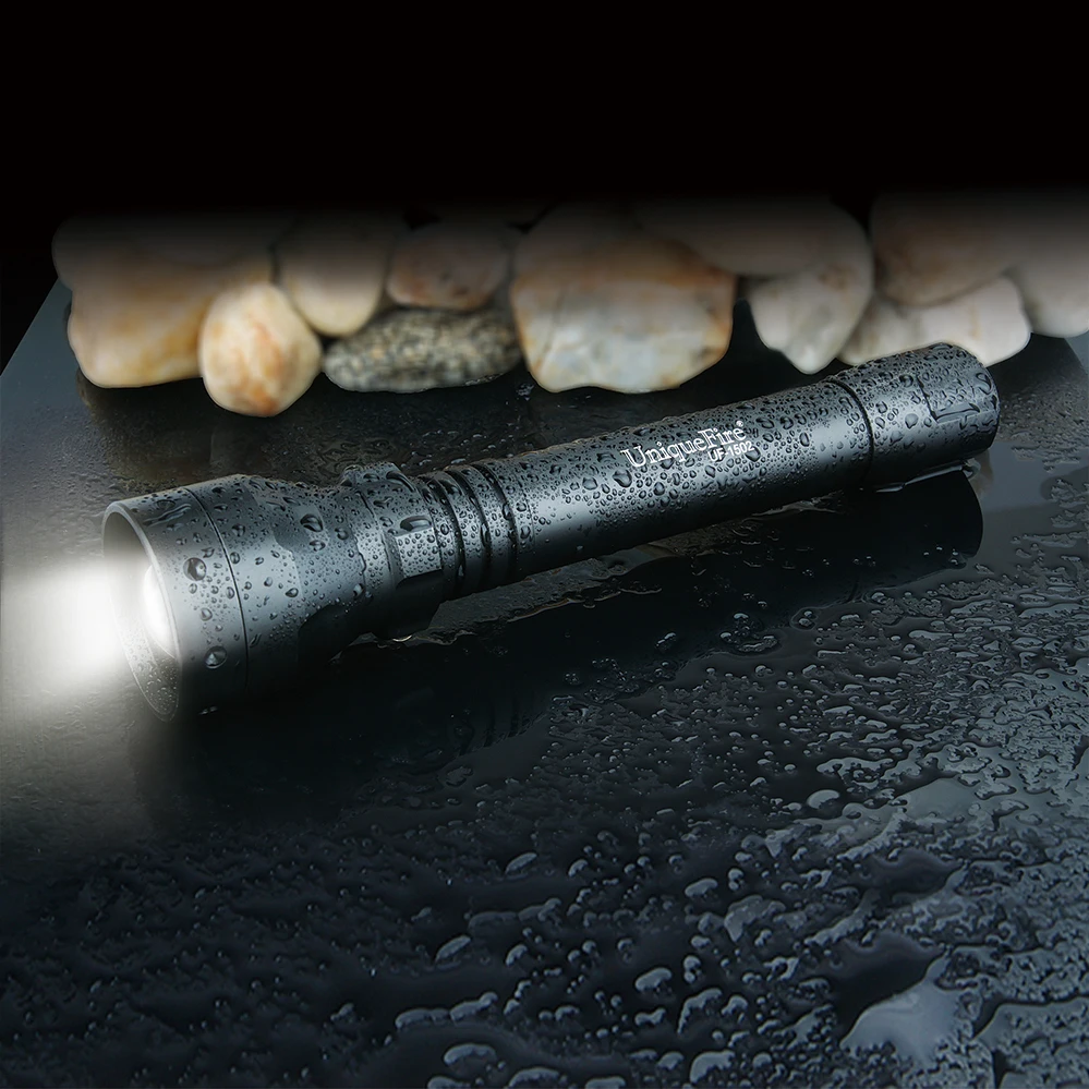 Перезаряжаемый светодиодный фонарик UniqueFire 1502-XM-L2 1200 люмен выпуклая линза 38 мм